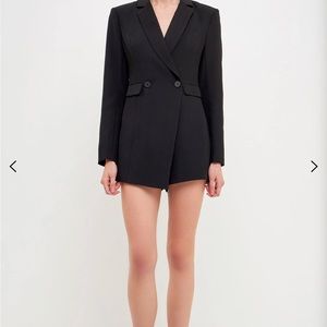 Endless Rose Suit Romper with shoulder pads.